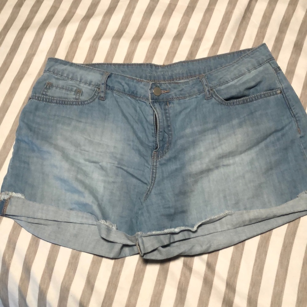 Calvin Klein light denim shorts